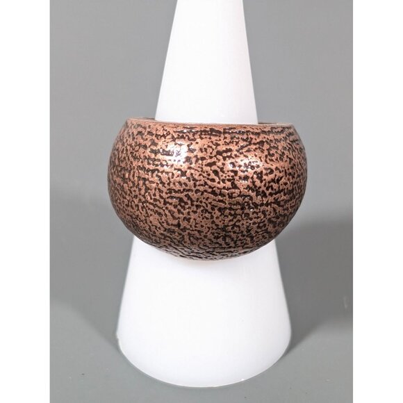 Boho Western Copper Tone Dome Ring Size 8 - Picture 1 of 7